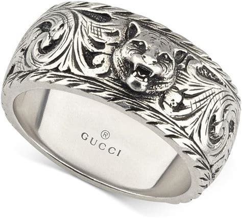 gucci gatto sterling silver ring|gucci rings for women.